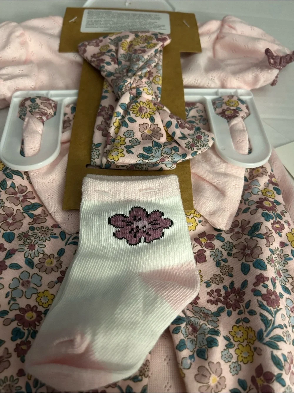 NWT Baby Essentials two soft, coordinated 4-piece sets. 3M perfect gift sets.